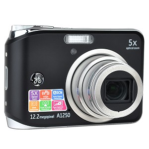 GE 12.2MP 5x Optical/5.7x Digital Zoom Camera (Black)